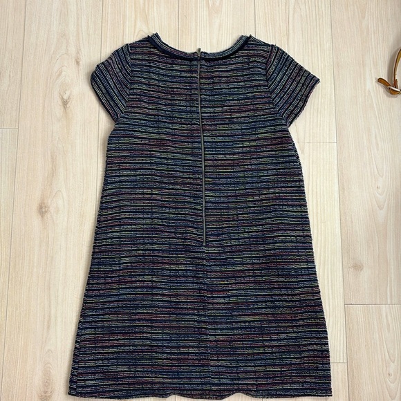 Loft Multicolor Purple Based Dress Size 8 with Pockets - Picture 4 of 4